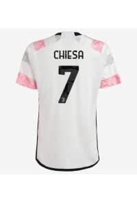 Fotbalové Dres Juventus Federico Chiesa #7 Venkovní Oblečení 2023-24 Krátký Rukáv